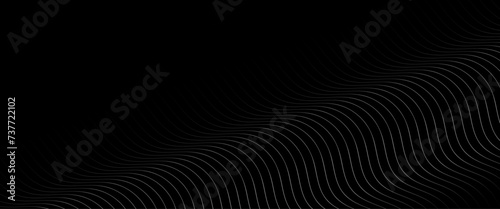Vector black trendy cover background design line black curve for presentation design. Simple black abstract banner background.