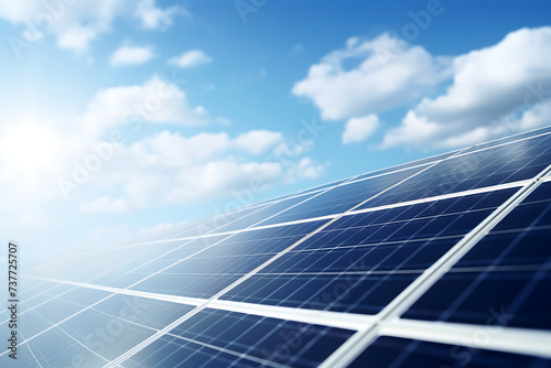 solar energy panels  photovoltaic modules for renewable electric production
