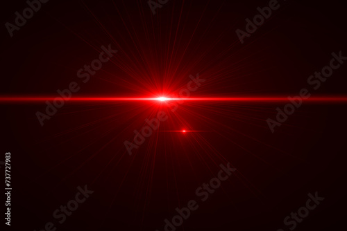lens flare effect on black background
