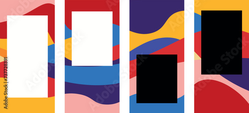 Simple creative colorful abstract cover, for background