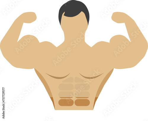 illustration of a person with a dumbbell