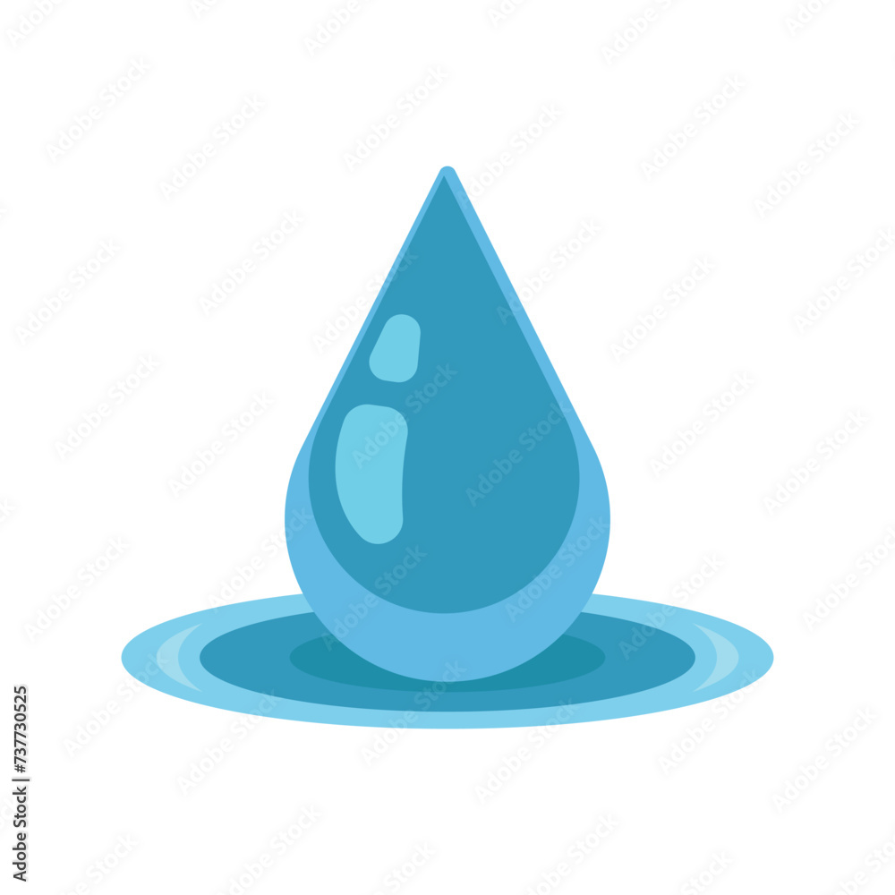 Water Drop vector illustration, water drop flat icon Water Drop vector illustration, water drop flat icon