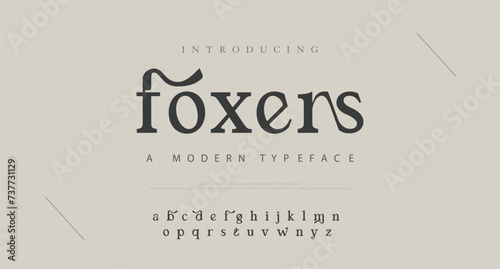 Foxers Creative Design vector Font of twisted Ribbon for Title, Header, Lettering, Logo. Funny Entertainment Active Sport Technology areas Typeface. Colorful rounded Letters and Numbers.