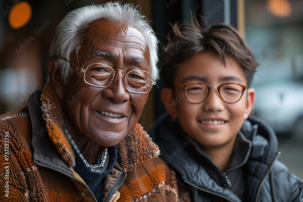 Generations United. Asian Senior Adult Grandfather and Grandchild in Heartwarming Family Portrait. Sharing Happiness, Love, and Togetherness Across the Ages. Generations United. Asian Senior Adult Grandfather and Grandchild in Heartwarming Family Portrait. Sharing Happiness, Love, and Togetherness Across the Ages.