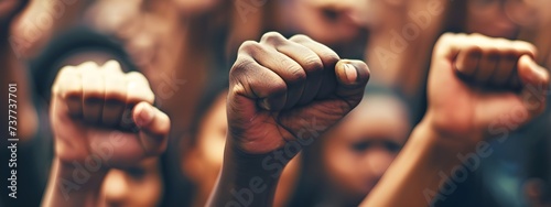 Empowering Activism: Fist Protest Mobilizing Social Justice Advocates photo