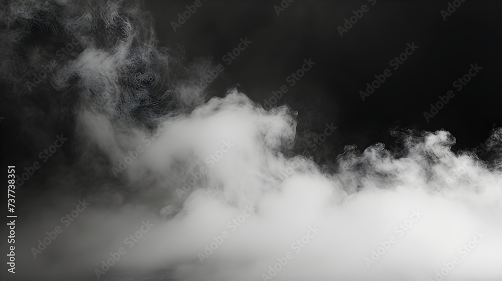 Dark Misty Atmosphere: Smoke and Fog Background for Horror Overlays