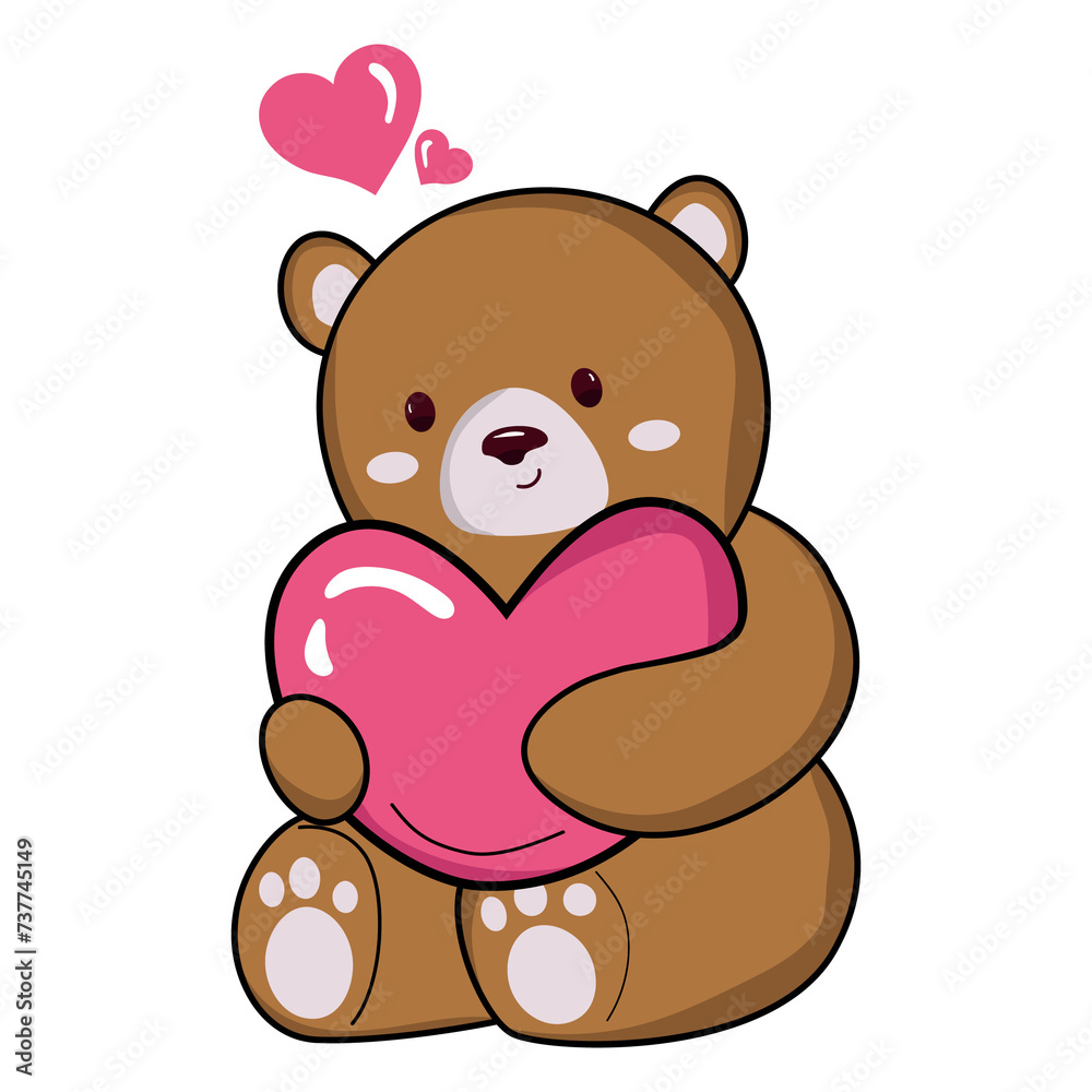teddy bear with heart