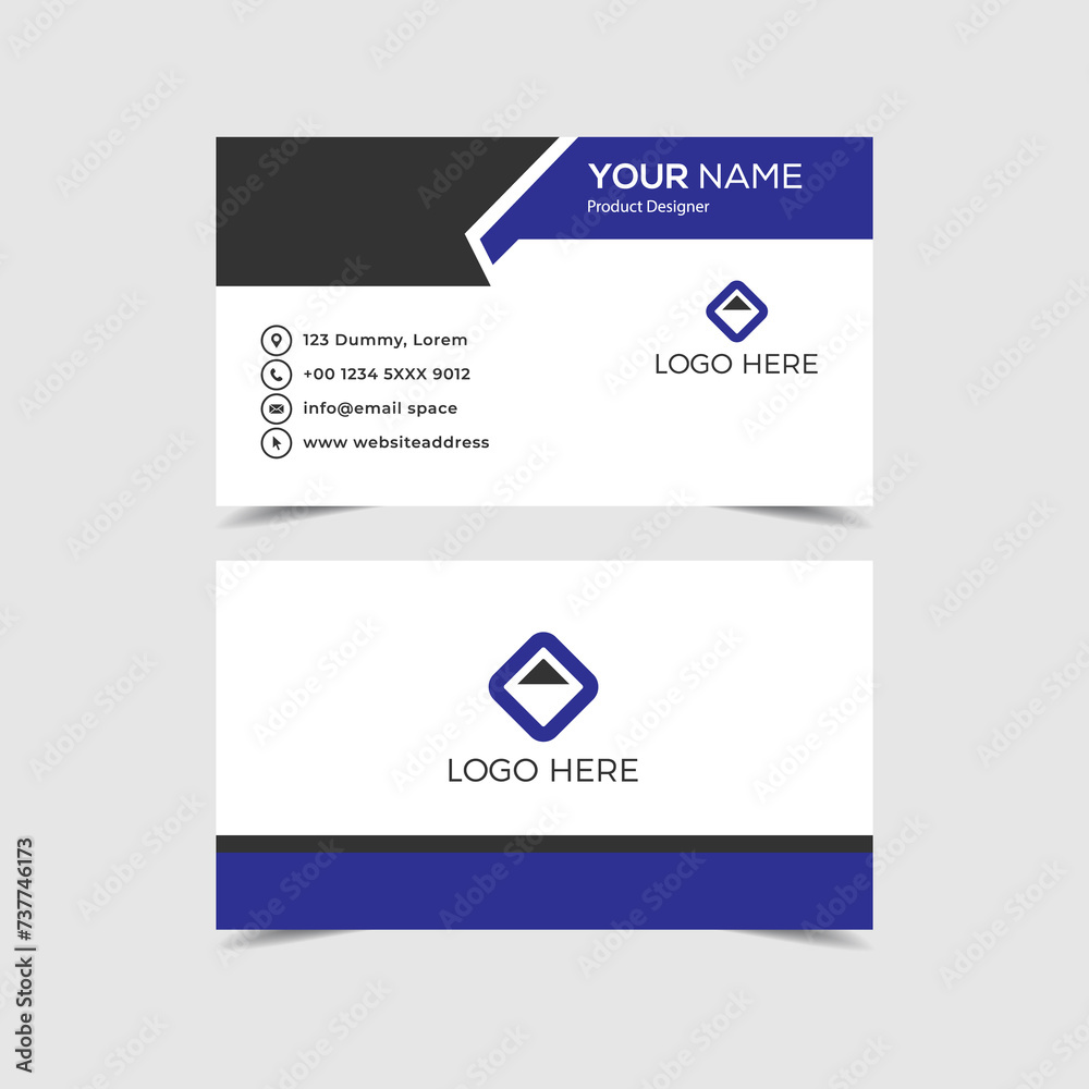 Business card abstract template