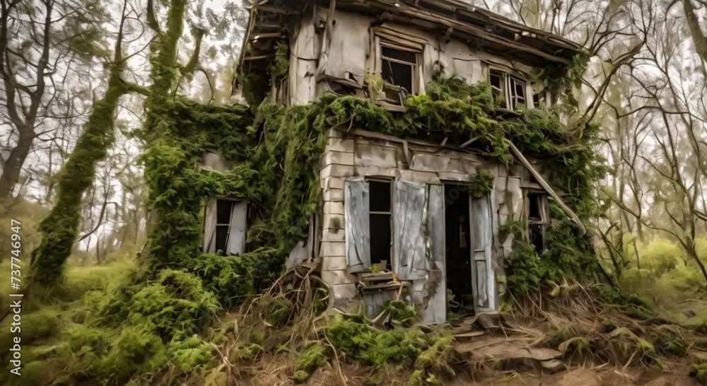 spooky haunted house has a dark and old atmosphere spooky haunted house has a dark and old atmosphere