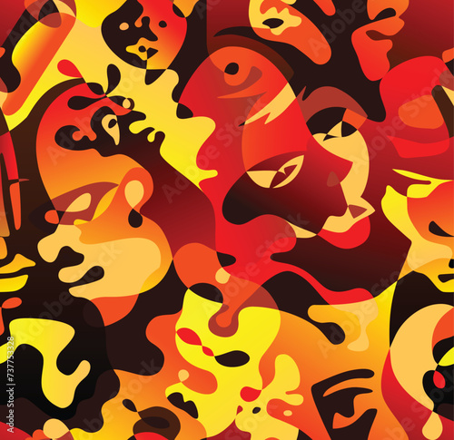 Carnival abstract painting ...