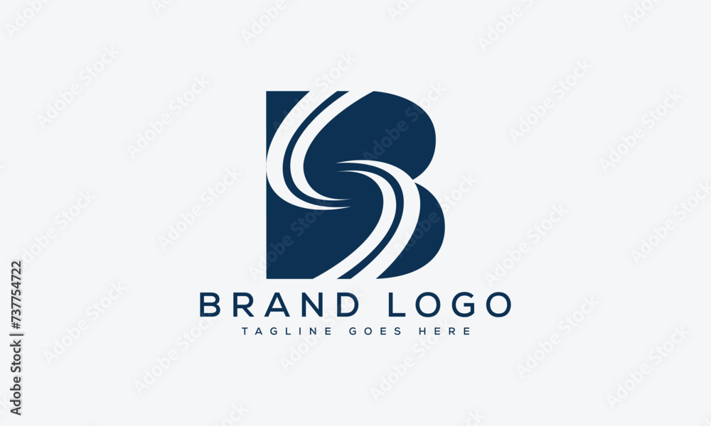 letter BS logo design vector template design for brand.
