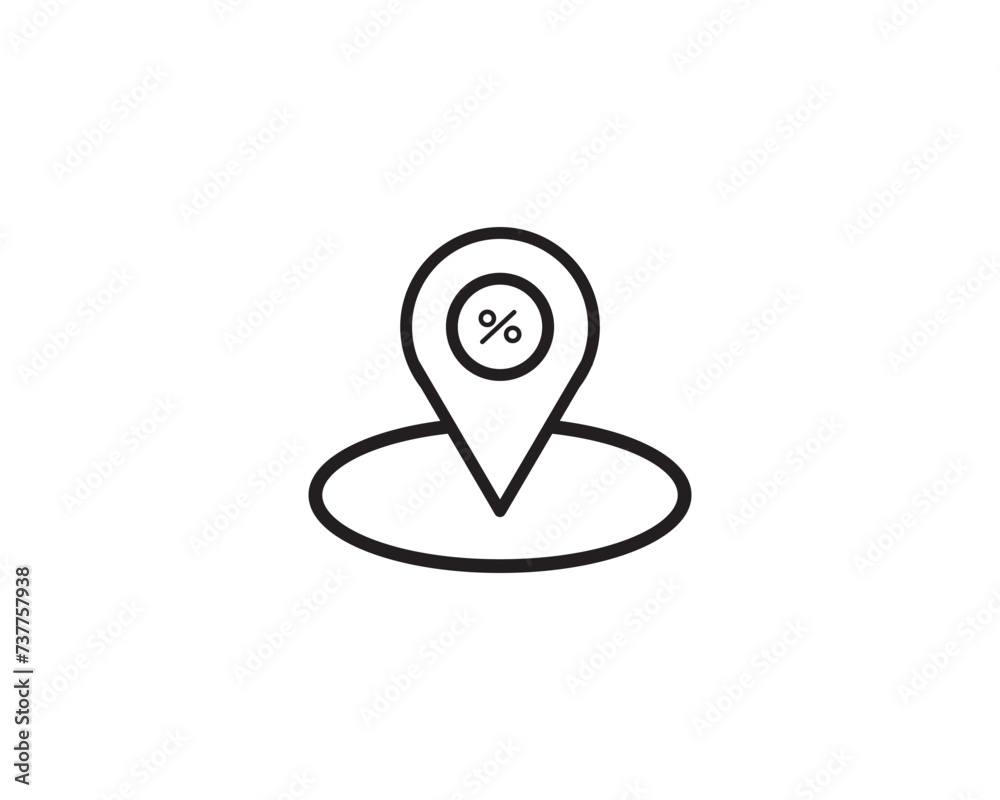 Location pin icon vector symbol design illustration Location pin icon vector symbol design illustration