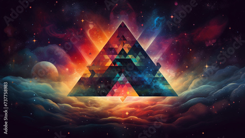 triangle shape fantasy background
