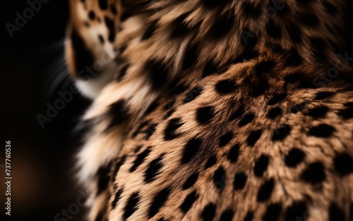 macro shot of cheetah fur