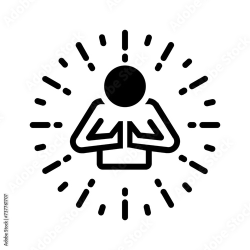 Vector solid black icon for Respectful