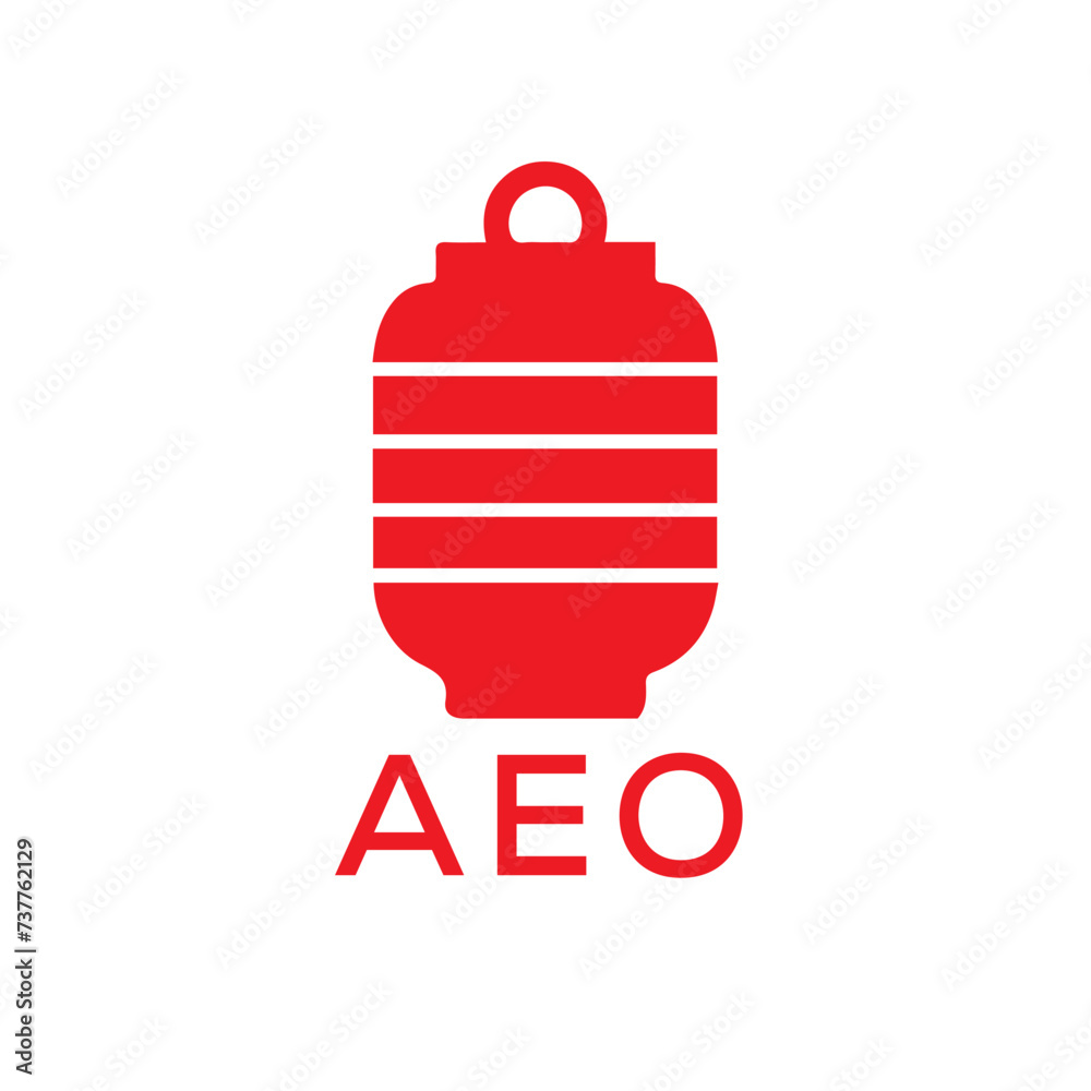 Obraz premium AEO Letter Logo