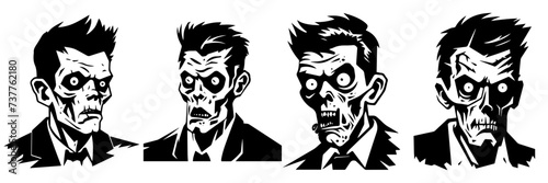 hand drawn illustration of zombie