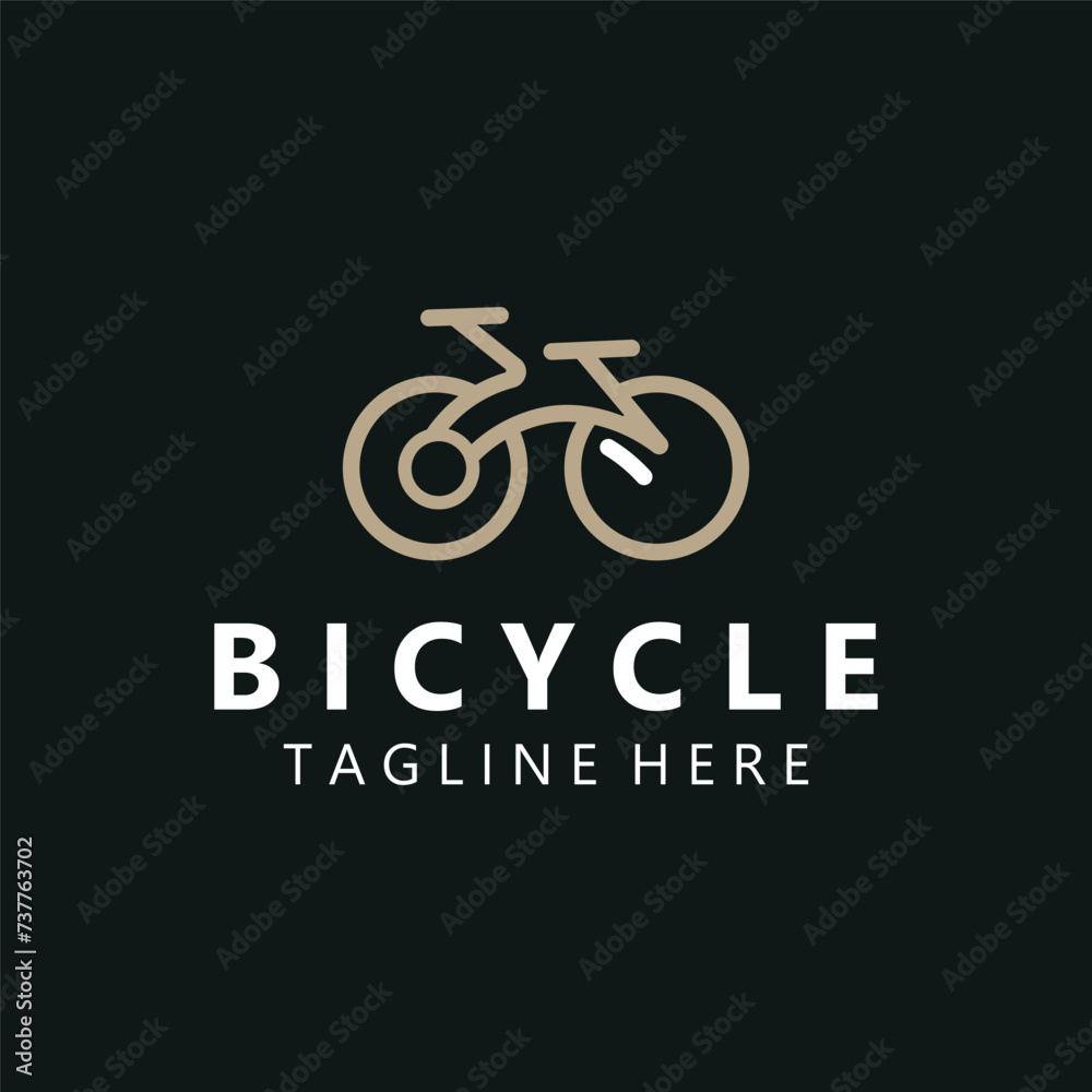 Bike Bicycle logo template design inspiration. Bicycle store Quality symbol icon vector