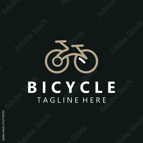Bike Bicycle logo template design inspiration. Bicycle store Quality symbol icon vector