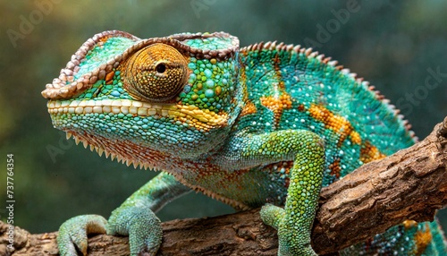 chameleon on a branch