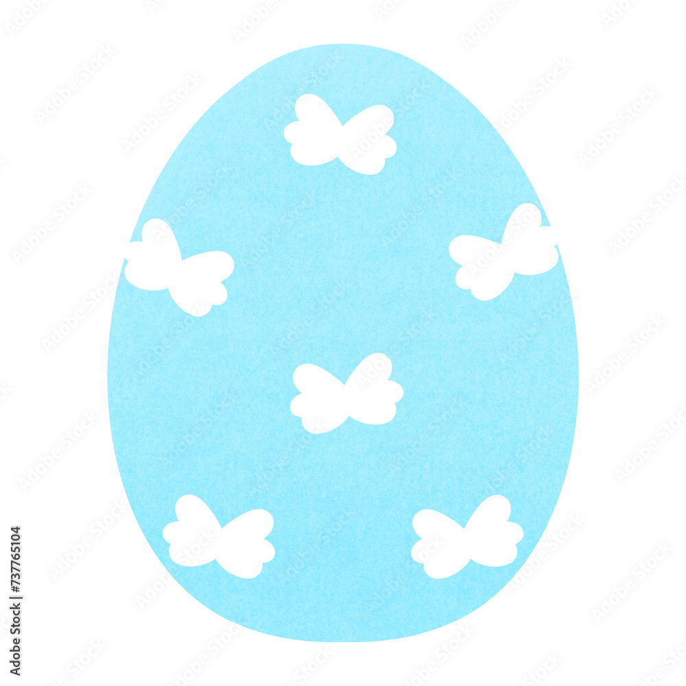 Baby Blue Butterflies Easter Egg For Easter Day Cartoon illustration Colorful Easter Egg Colorful Egg Baby Blue Butterflies Easter Egg For Easter Day Cartoon illustration Colorful Easter Egg Colorful Egg