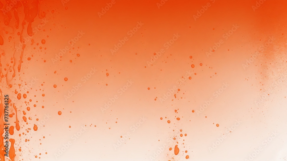 Abstract Orange Ink in Water Background 