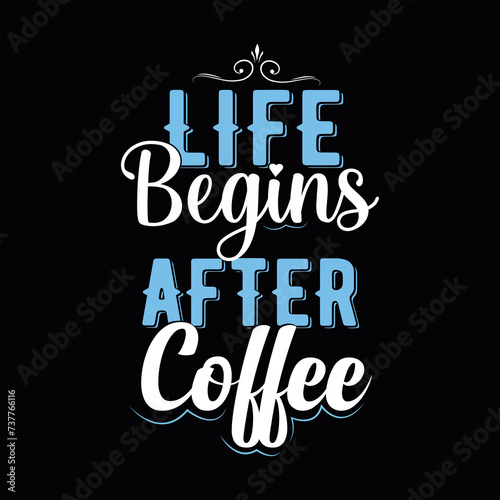 Coffee typography t-shirt design (ID: 737766116)