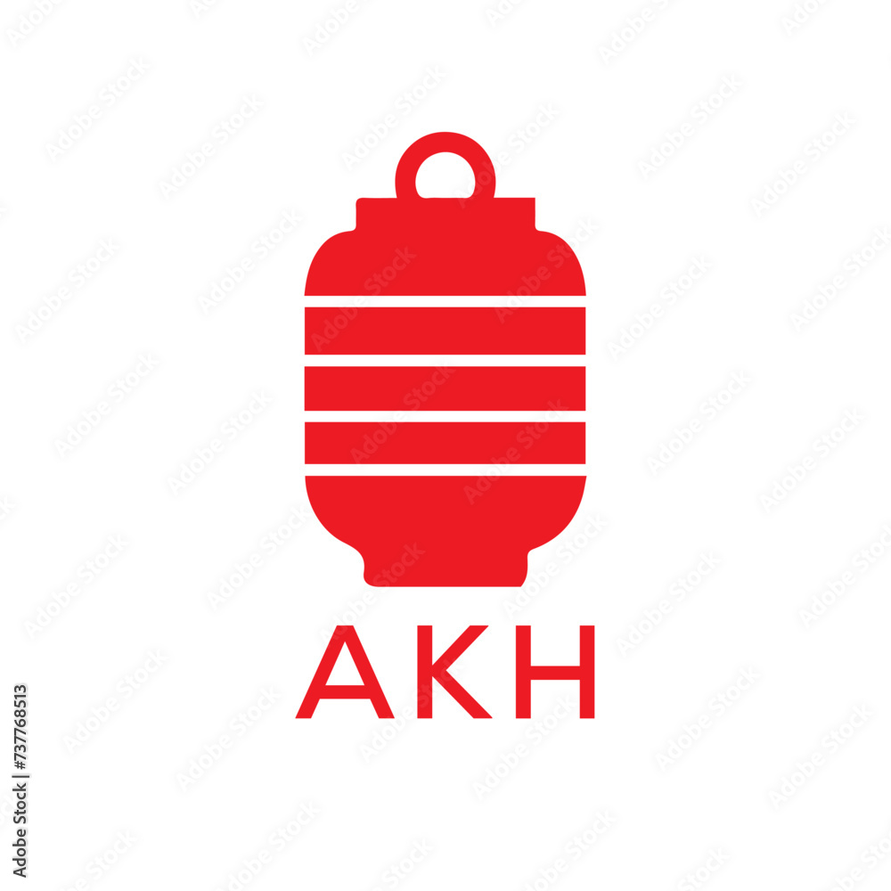 Obraz premium AKH Letter logo design template vector. AKH Business abstract connection vector logo. AKH icon circle logotype. 