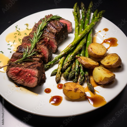 beef steak with vegetables