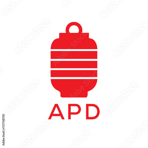 APD Letter logo design template vector. APD Business abstract connection vector logo. APD icon circle logotype.
