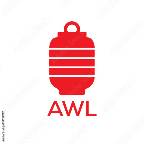 AWL Letter logo design template vector. AWL Business abstract connection vector logo. AWL icon circle logotype.
