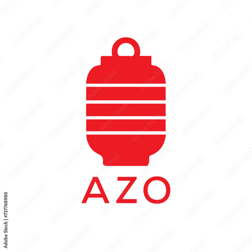 Obraz premium AZO Letter logo design template vector. AZO Business abstract connection vector logo. AZO icon circle logotype. 