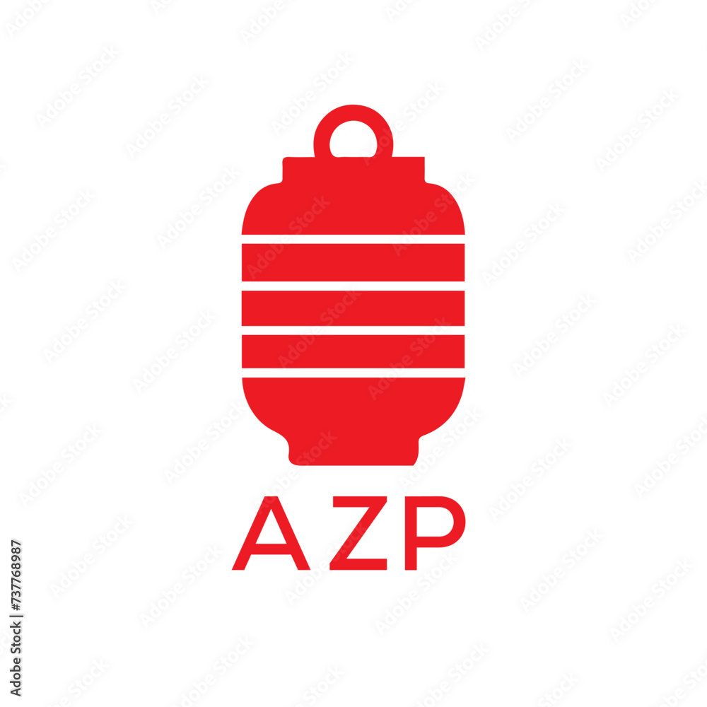 Obraz premium AZP Letter logo design template vector. AZP Business abstract connection vector logo. AZP icon circle logotype. 