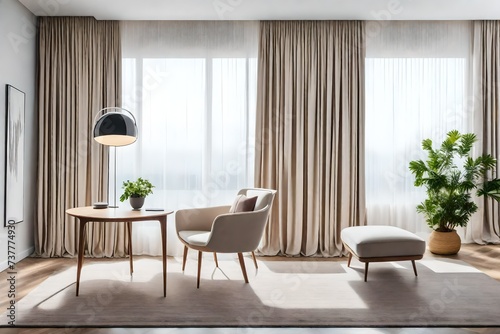 beige modern living room © Aqsa