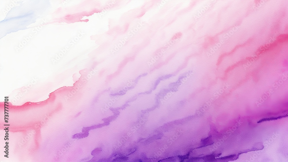 Elegant Purple Watercolour Paint Texture Banner Background