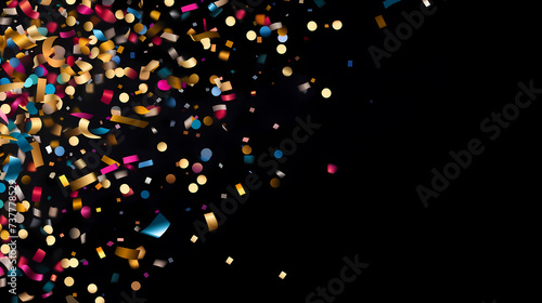 Fun and vibrant confetti falling during celebrations