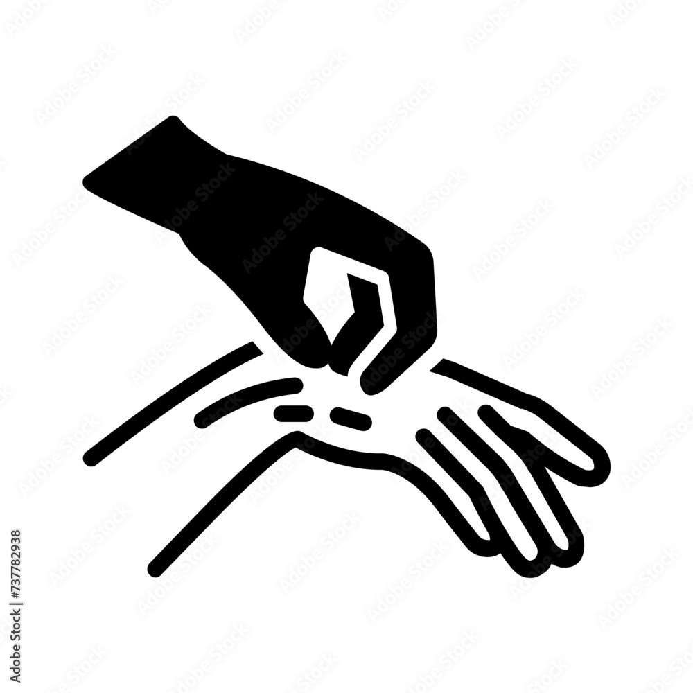 Vector solid black icon for Scratching Vector solid black icon for Scratching