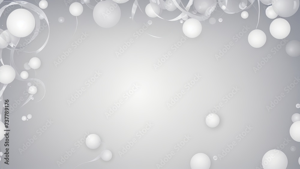 Radiant White Sphere Bubble Header 