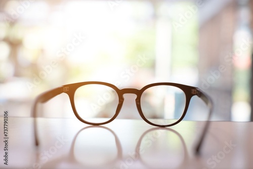 glasses on the table