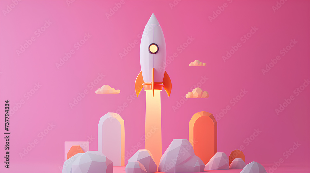 Concept of startup accelerator with copy space Concept of startup accelerator with copy space