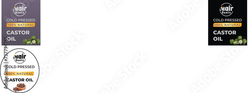 castor Oil bottle label