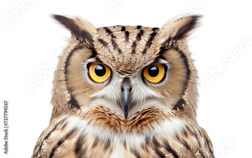 Intelligent Owl Artwork on transparent background © FMSTUDIO