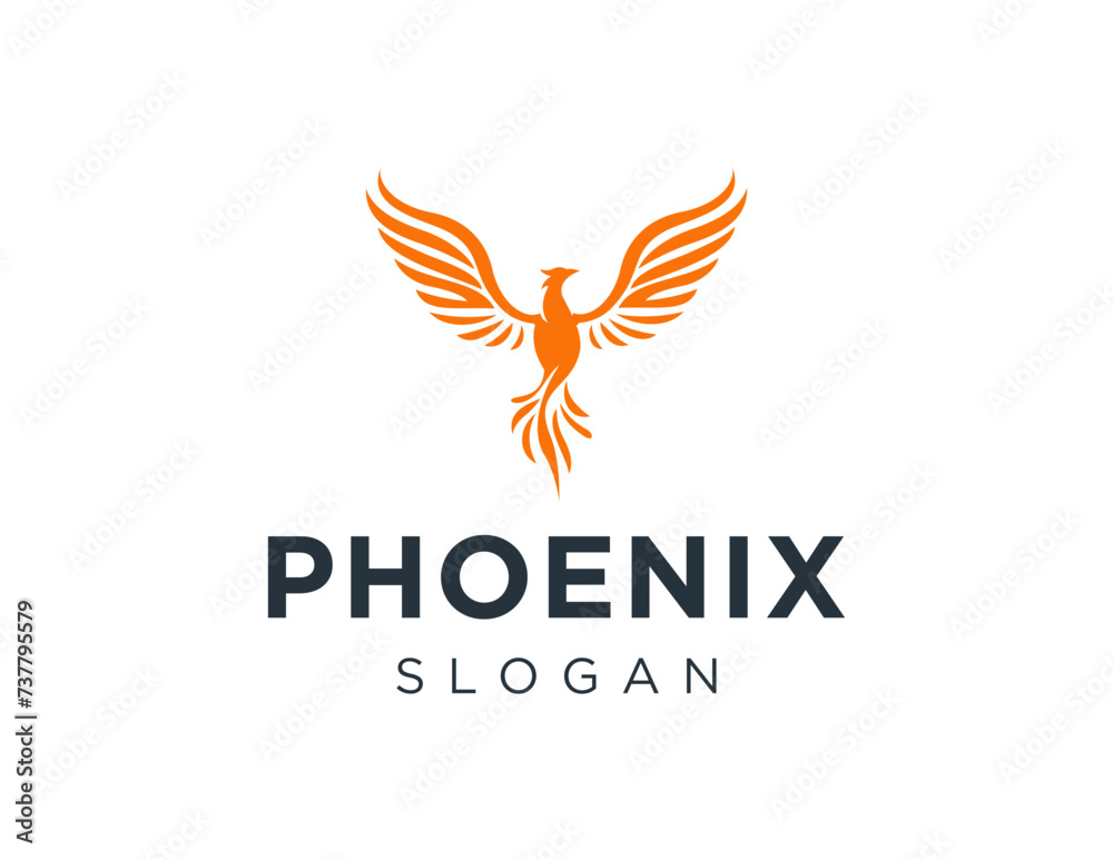 The logo design is about Phoenix and was created using the Corel Draw 2018 application with a white background.