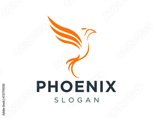 Free Download The logo design is about Phoenix and was created using the Corel Draw 2018 application with a white background. - GFXLoad