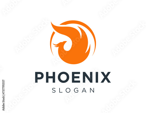 The logo design is about Phoenix and was created using the Corel Draw 2018 application with a white background.