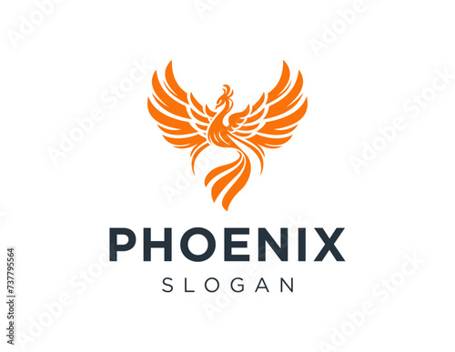 The logo design is about Phoenix and was created using the Corel Draw 2018 application with a white background.