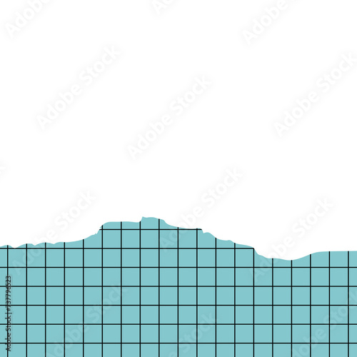 Torn Papper With Grid