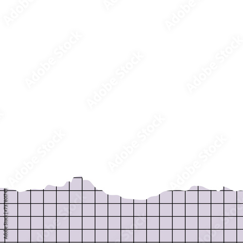 Torn Papper With Grid