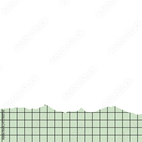 Torn Papper With Grid