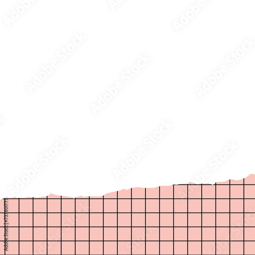 Torn Papper With Grid